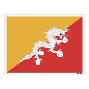 استیکر مستر راد طرح پرچم بوتان مدل HSE 032 