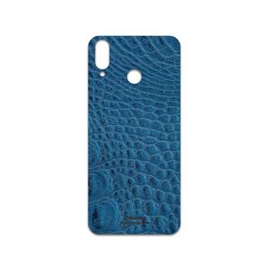 برچسب پوششی ماهوت مدل Blue-Crocodile-Leather مناسب برای گوشی موبایل جی پلاس Q10