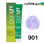 Dorlight 901 Light Gray Platinum  Hair Color 100 ml