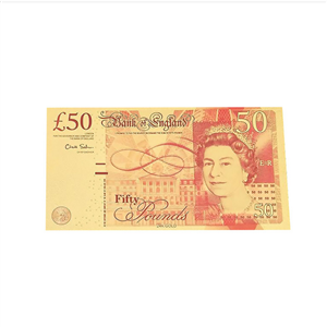 اسکناس تزیینی طرح 50 پوندی
