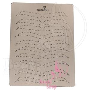 پوست تمرینی تاتو طرح ابرو فیبروز 