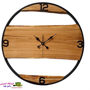 ساعت دیواری روستیک،چوبی70.cm گردو