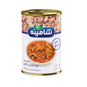 کنسرو لوبیا چیتی با قارچ واحد - 350 گرم بسته 12 عدد
