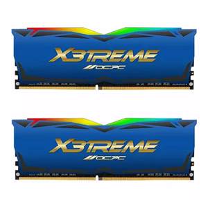 رم کامپیوتر رم او سی پی سی X3 TREME RGB 32GB 16GBx2 3600MHz CL18 Blue Label DDR4