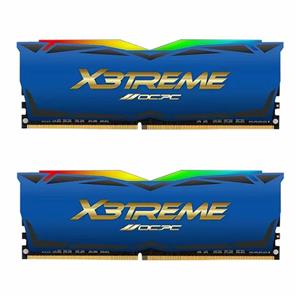 رم کامپیوتر رم او سی پی سی X3 TREME RGB 32GB 16GBx2 3600MHz CL18 Blue Label DDR4