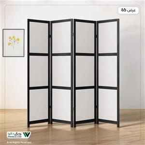 پاراوان طرح مدرن قاب مشکی پنل سفید