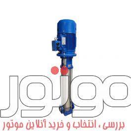 پمپ آب عمودی طبقاتی استیل 15 کیلو وات سه فاز هد 239 متر دیزل ساز مدل DVM15-17T DIESELSAZ-DVM15-17T 