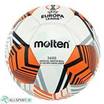 توپ فوتبال مولتن طرح اصلی Molten European League Soccer Ball 3600  White Orang