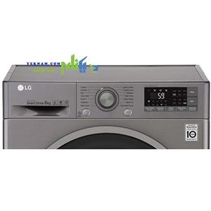 ماشین لباسشویی ال جی 8 کیلویی نقره ای بدون تسمه مدل LG F4J7TNP8S Washing Machine LG F4J7TNP8S Washing Machine - 8kg