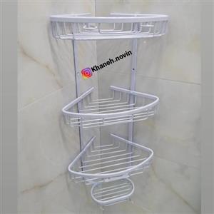 کنج حمام آلومینیوم 3 طبقه توری