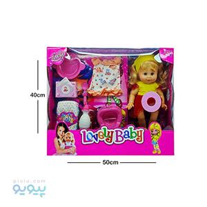 عروسک بی بی بزرگ تمام گوشتی با لباس APT آیتم APT3020-1 عمده و کارتنی