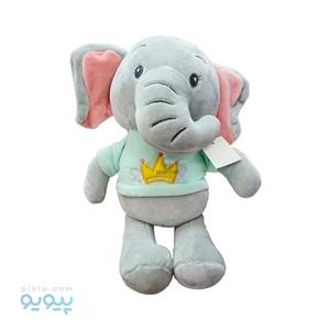 عروسک فیل پولیشی با تیشرت تاج
