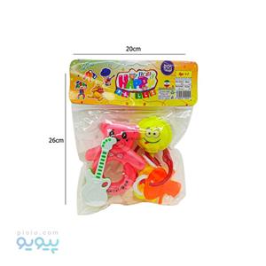 پک چهار عددی جغجغه نوزاد اسپادان مدل ۷۴۸۵