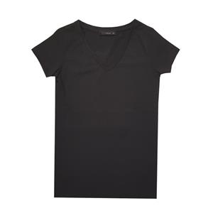 تی شرت آستین کوتاه زنانه ال سی وایکیکی مدل BO10169 رنگ مشکی 