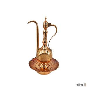 ست آفتابه و لگن مسی طرح گل کد 782