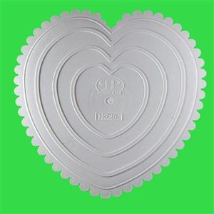 دیس یکبار مصرف مدل صفحه کیک طرح قلب کد HPT-C26