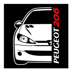 استیکر پارچه و لباس مدل پژو 206 کد 10 