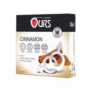 کاندوم  دارچین اورز مدل Cinnamon بسته 3 عددی Ours Cinnamon Condom 3PSC