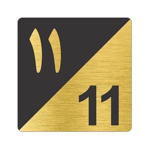 تابلو نشانگر طرح پلاک واحد شماره یازده مدل TR-124