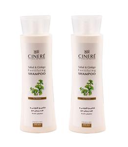 شامپو تقویت کننده و ضد ریزش مو سینره مدل 01 حجم 250 میلی لیتر مجموعه 2 عددی