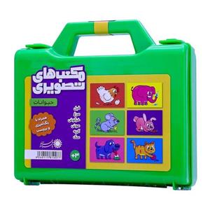 بازی فکری مدل بازی مکعب تصویری حیوانات با فرزندان