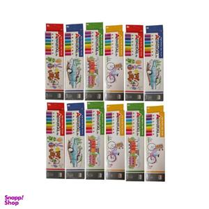 مداد رنگی 6 رنگ ادمیرال مدل MDF مجموعه 12 عددی