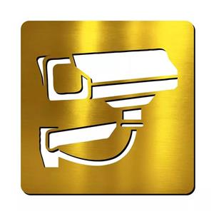 تابلو نشانگر طرح  دوربین مداربسته مدل طلایی پانچی 11