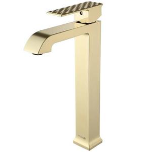 شیر روشویی پایه بلند پاردنون طلایی هوآیی