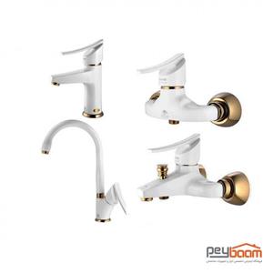 ست شیرالات لوکس سفید درخشان