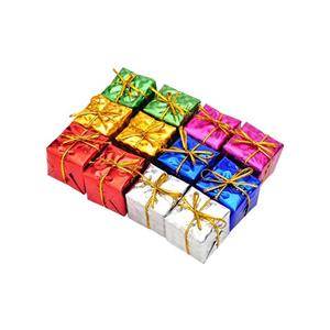   آویز درخت کریسمس سورتک مدل جعبه کادو بسته 12 عددی