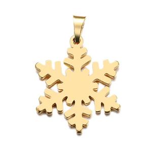 آویز گردنبند طلا 18 عیار زنانه جواهری میکا طرح برف کد 0110047 Mika Jewellery 0110047 18K Gold Snow Pendant