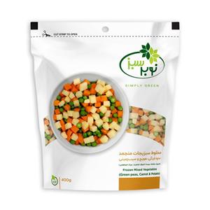 مخلوط سبزیجات منجمد نوبر سبز - 400 گرم Nobar Sabz Frozen Mixed Herbs 400 gr