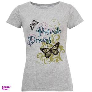 تیشرت آستین کوتاه زنانه طرح پروانه مدل S220