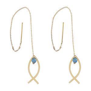 گوشواره طلا 18 عیار زنانه مایا ماهک مدل ME0798 Maya Mahak ME0798 Gold Earing