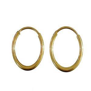 گوشواره طلا 18 عیار گیرا گالرى مدل حلقه -