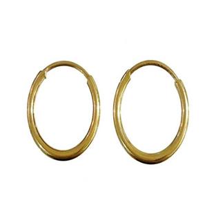 گوشواره طلا 18 عیار گیرا گالرى مدل حلقه -