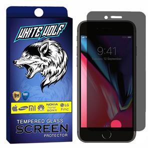 محافظ صفحه نمایش حریم شخصی وایت ولف مدل WGPS مناسب برای گوشی موبایل اپل iPhone 8 White Wolf WGPS Privacy Screen Protector For Apple iPhone 8