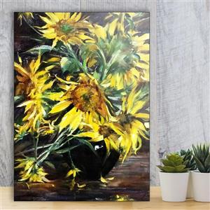 تابلو شاسی گالری استاربوی طرح گل آفتابگردان مدل Amazing 168 Starboy Gallery Sunflower Tableau 