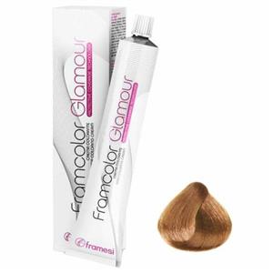 رنگ مو فرامسی مدل glamour شماره 9.34 حجم 100 میلی لیتر رنگ بلوند طلایی مسی خیلی روشن
