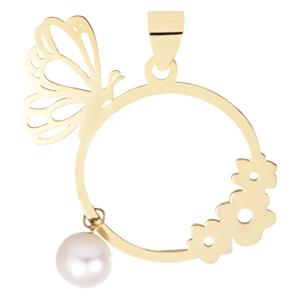 آویز گردنبند طلا 18 عیار زنانه ماهک مدل MM0361 Maahak MM0361 Gold Necklace Pendant Plaque - Maya Maahak