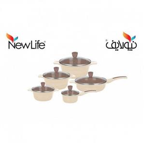 سرویس 10 پارچه نیولایف مدل 4006-Kamelia New Life 4006-Kamelia Cookware Set 10 Pieces