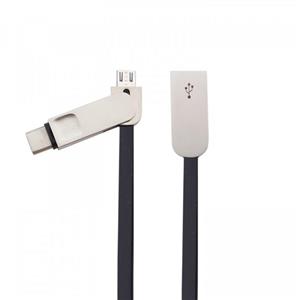 کابل تبدیل USB به USB-C /microUSB الدینیو مدل LC90C طول 1 متر