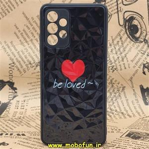 قاب گوشی Galaxy A32 4G سامسونگ طرح دار الماسی محافظ لنز دار be loved کد 356