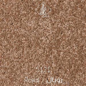 موکت ظریف مصور طرح رویال شکلاتی کد 5121