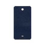 برچسب پوششی ماهوت مدل Deep-Blue-Leather مناسب برای گوشی موبایل مایکروسافت Lumia 430