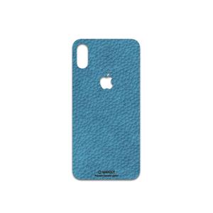 برچسب پوششی ماهوت مدل Blue-Leather مناسب برای گوشی موبایل اپل iPhone XS