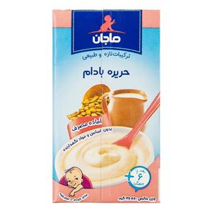 ماجان غذای کودک حریره بادام با شیر 135 گرمی پاکتی 
