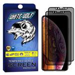 White Wolf WGP Privacy Screen Protector For Apple iPhone X Pack of 2