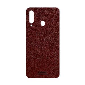 برچسب پوششی ماهوت مدل Natural Leather مناسب برای گوشی موبایل سامسونگ Galaxy A60 MAHOOT Cover Sticker for Samsung Glaxy 