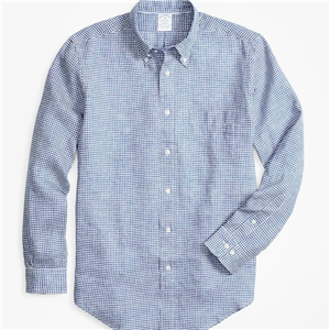 پیراهن مردانه کد  Navy Blue Regent Gingham 